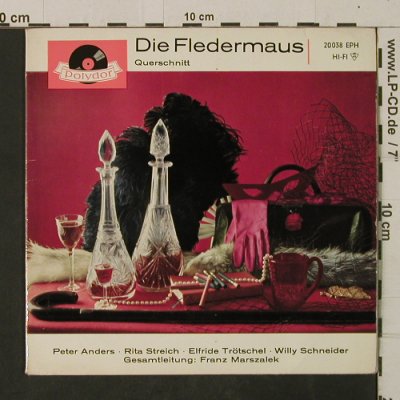 Strauß,Johann: Die Fledermaus (Querschnitt), Polydor (20 038 EPH), D, 1961 Typ: EP Best.-Nr.: T2608 Preis: 3,00 Euro