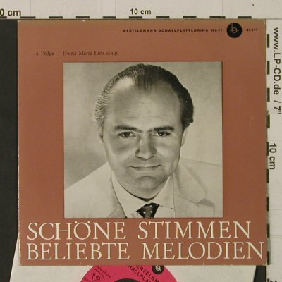 Lins, Heinz Maria: Schöne Stimmen-beliebte Melodien 2, Bertelsman(36 377), D,  - EP - T2609 - 3,00 Euro