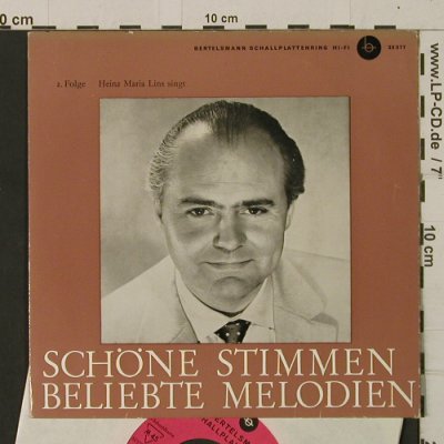 Lins, Heinz Maria: Schöne Stimmen-beliebte Melodien 2, Bertelsman (36 377), D Typ: EP Best.-Nr.: T2609 Preis: 3,00 Euro
