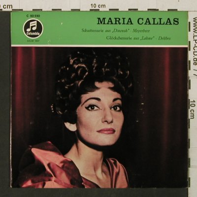 Callas,Maria: Schattenarie / Glöckchenarie, Columbia (50 550), D Typ: EP Best.-Nr.: T2813 Preis: 4,00 Euro