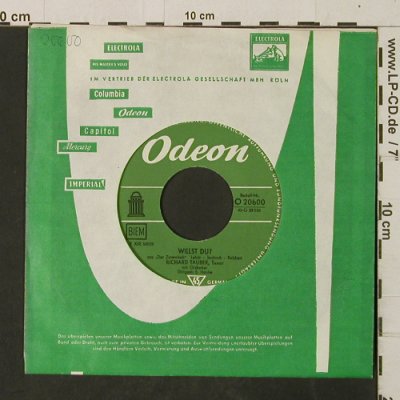 Tauber,Richard: Wolgalied / Willst Du?, FLC, Odeon (O 20600), D Typ: 7" Best.-Nr.: T2917 Preis: 3,00 Euro