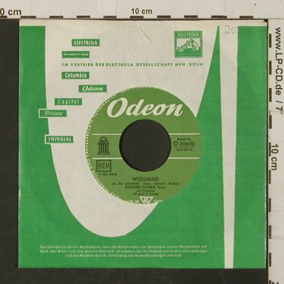 Tauber,Richard: Wolgalied / Willst Du?, FLC, Odeon (O 20600), D Typ: 7" Best.-Nr.: T2917 Preis: 3,00 Euro