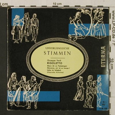 Verdi,Giuseppe: Unvergängl. Stimmen: Rigoletto, Eterna(5 20 228), DDR, 1960 - EP - T2938 - 3,00 Euro