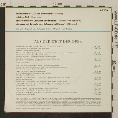 Lortzing/Meyerbeer/Mendelssohn/Offe: Holzschuhtanz aus:Zar&Zimmermann +3, Imperial (J 40 556), D Typ: EP Best.-Nr.: T3379 Preis: 3,00 Euro
