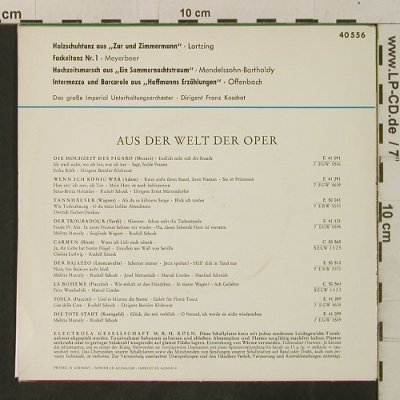 Lortzing/Meyerbeer/Mendelssohn/Offe: Holzschuhtanz aus:Zar&Zimmermann +3, Imperial(J 40 556), D,  - EP - T3379 - 3,00 Euro