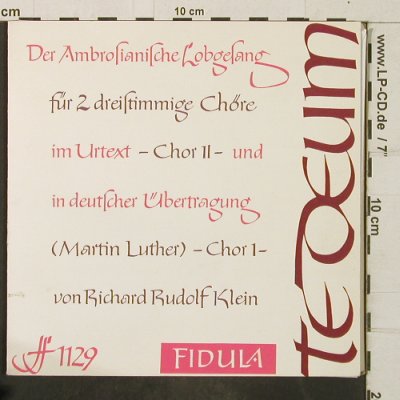 Klein,Richard Rudolf: Osterhistorien 1 & 2+2, Foc, Fidula (FF 1129&1139), D, 1966 Typ: EP*2 Best.-Nr.: T3951 Preis: 7,50 Euro