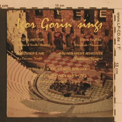 Gorin,Igor: sings Largo al Factotum +3, ARC (ARC 28), UK,33rpm, 1963 Typ: EP Best.-Nr.: T4400 Preis: 4,00 Euro