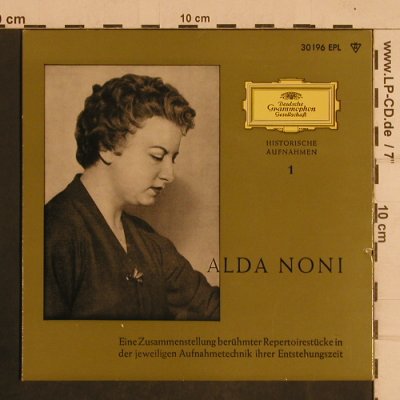 Noni,Alda: Frag' ich mein Beklomm'nes Herz, D.Gr.Musterplatte (30 196 EPL), D, m-/vg+, 1958 Typ: EP Best.-Nr.: T4405 Preis: 5,00 Euro