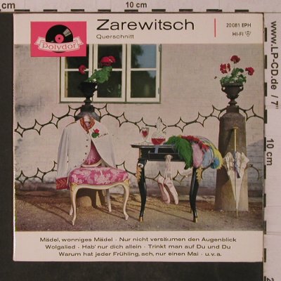 Lehar,Franz: Der Zarewitsch - Querschnitt, Polydor(20 081 EPH), D, Mono, 1964 - EP - T4846 - 3,00 Euro