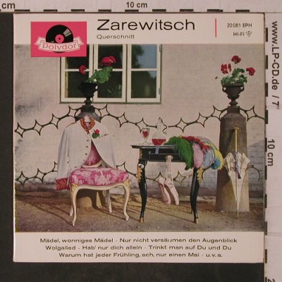Lehar,Franz: Der Zarewitsch - Querschnitt, Polydor (20 081 EPH), D, Mono, 1964 Typ: EP Best.-Nr.: T4846 Preis: 3,00 Euro