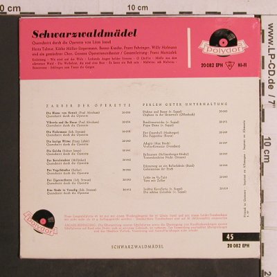 Jessel,Léon: Schwarzwaldmädel (Querschnitt), Polydor (20 082 EPH), D, 1957 Typ: EP Best.-Nr.: T5023 Preis: 5,00 Euro