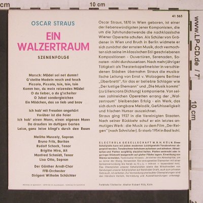 Straus,Oscar: Ein Walzertraum-Szenenfolge, Electrola (E 41 565), D Typ: EP Best.-Nr.: T5406 Preis: 4,00 Euro