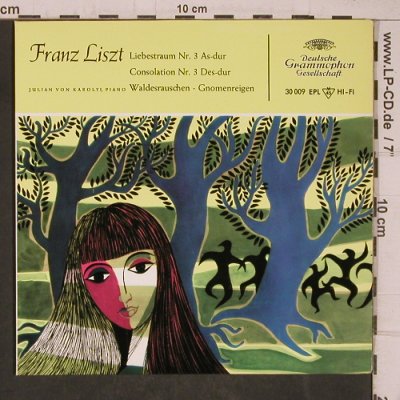Liszt,Franz: Liebestraum Nr. 3 as-dur, D.Gr. (30 009 EPL), D, 1962 Typ: EP Best.-Nr.: T5407 Preis: 5,00 Euro