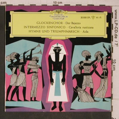 Leoncavallo, Ruggiero: Der Bajazzo, Glockenchor, D.Gr.egyptSleeve (30 008 EPL), D 1961 Typ: EP Best.-Nr.: T5408 Preis: 5,00 Euro