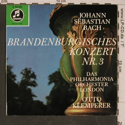 Bach,Johann Sebastian: Brandenb.Konzert Nr.3 G-dur,BWV1048, Columbia (C 50 586), D,vg+/m- Typ: 7" Best.-Nr.: T5409 Preis: 4,00 Euro