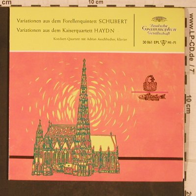 Schubert,Franz / Haydn: Variationen a.Forellenq / Kaiserq., D.Gr. Galleria (30 061 EPL), D, vg+/vg+, 1960 Typ: EP Best.-Nr.: T5410 Preis: 4,00 Euro