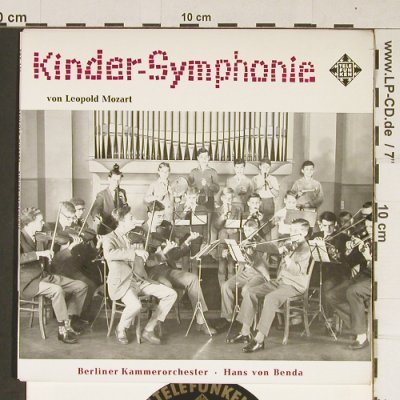 Mozart,Leopold: Kinder-Symphonie, Telefunken(SUV 127), D,  - EP - T780 - 3,00 Euro