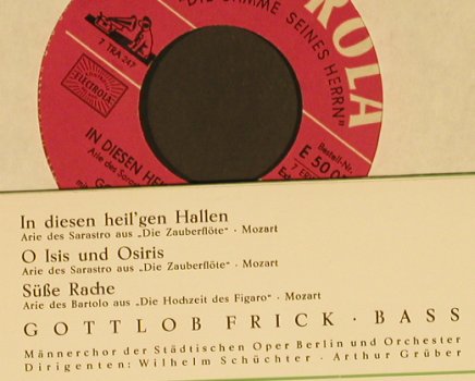 Frick,Gottlob: In diesen heil'gen Hallen+2, Electrola (50 072), D Typ: EP Best.-Nr.: T866 Preis: 3,00 Euro