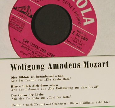Schock,Rudolf: W.A.Mozart: Dies Bildnis ist.., Electrola(E 50 089), D,  - EP - T867 - 3,00 Euro