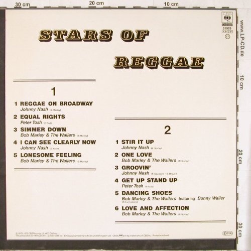 V.A.Stars Of Reggae: Marley,Nash,Tosh..'77, Ri, Embassy(31925), NL, 1981 - LP - E4551 - 4,00 Euro