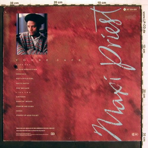 Priest,Maxi: You're Safe And Caution, vg+/vg+, 10 Rec. (207 204-620), D, Facts, 1985 Typ: LP Best.-Nr.: V1136 Preis: 5,00 Euro
