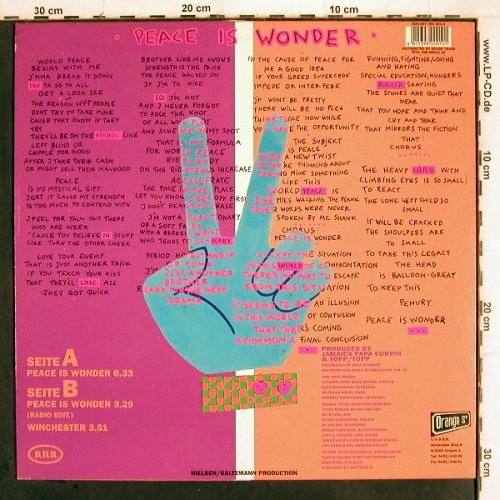 Messer Banzai: Peace Is Wonder*2 / Winchester, Orange St. / RTD (398 00010 16), D, 1992 Typ: 12" Best.-Nr.: V133 Preis: 5,00 Euro
