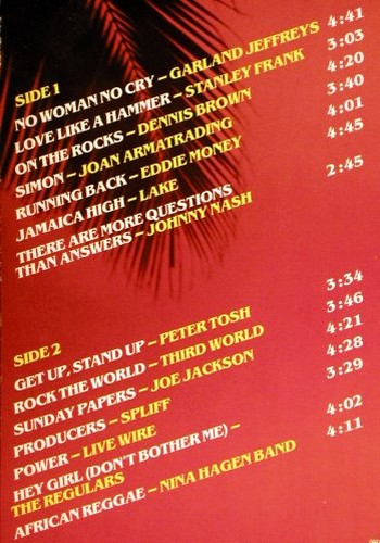 V.A.Rock'n' Reggae Party: Garland Jeffreys... Nina Hagen Band, CBS (CBS 85 071), NL, 1981 Typ: LP Best.-Nr.: V2050 Preis: 6,00 Euro