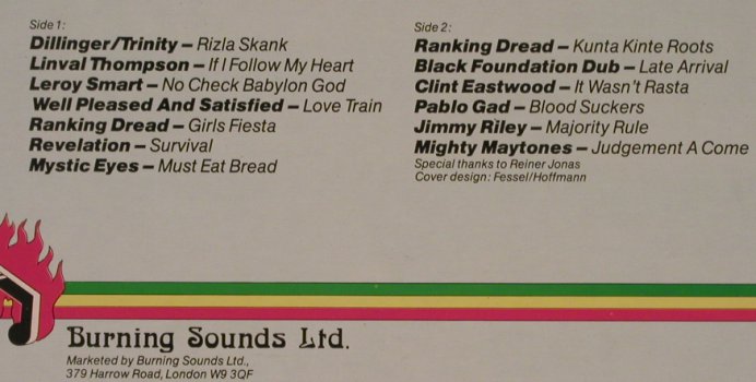 V.A.It's Reggae Time: Dillinger/Trinity...Mighty Maytones, Burning Sound Ltd.(F 10001), D,  - LP - X2392 - 6,00 Euro