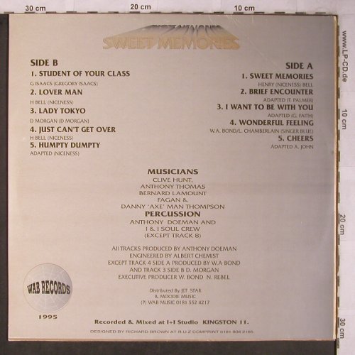 V.A.Sweet Memories: Reggae Various Artists,Facts,m-/vg+, Wab Rec.(WAB LP1), UK,Poster, 1995 - LP - X5544 - 9,00 Euro