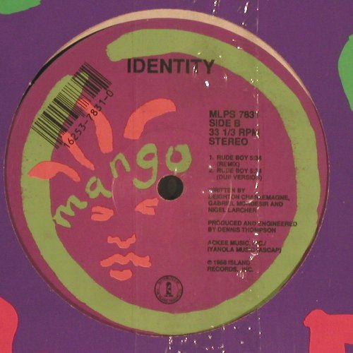 Identity: Fele*2 / Rude Boy*2, FLC, Mango(), US, 1989 - 12inch - X9280 - 4,00 Euro