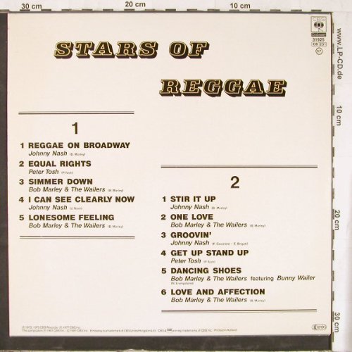 V.A.Stars Of Reggae: Marley,Nash,Tosh..'77, Ri, Embassy(31925), NL, 1981 - LP - Y2673 - 7,50 Euro