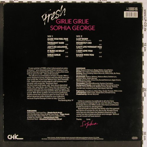 George,Sophia: Fresh, Chic(6.26327 AO), D, 1986 - LP - Y496 - 6,00 Euro