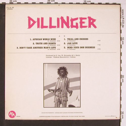 Dillinger: Same, m-/vg+, Surprise(JTU AL 65), B,  - LP - Y594 - 9,00 Euro