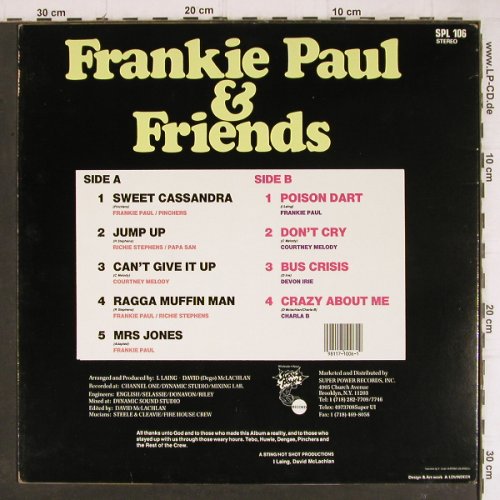 Paul,Frankie & Friends: Same, Super Power (SPL 106), US, 1990 Typ: LP Best.-Nr.: Y8328 Preis: 9,00 Euro