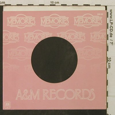 A&M: Memories - Firmenlochcover, AM (AM-86), US Typ: Cover Best.-Nr.: T3999 Preis: 1,50 Euro