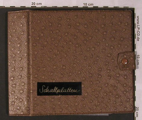 Single Album Kunststoff: "Schallplatten" braun, 20 Taschen,  Typ: Album Best.-Nr.: Z110 Preis: 5,00 Euro