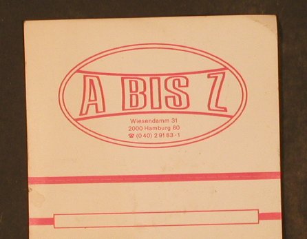 Musicbox Titelschilder: 30 Stk.- Unbeschriftet, A BIS Z,Wiesendamm,HH, D Typ: Zubeh Best.-Nr.: Z133 Preis: 3,00 Euro