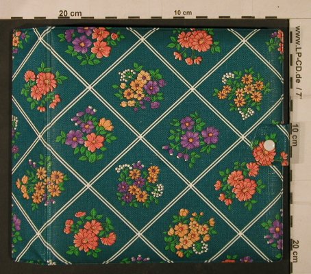 Single Album Kunststoff: grün/ Blumen Muster, 16 Taschen,  Typ: Album Best.-Nr.: Z20 Preis: 4,00 Euro