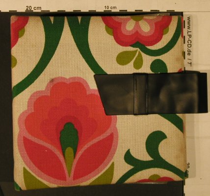 Single Album Stoff: weiß/rot/grün Blumen Muster, 20 Taschen,  Typ: Album Best.-Nr.: Z40 Preis: 4,00 Euro