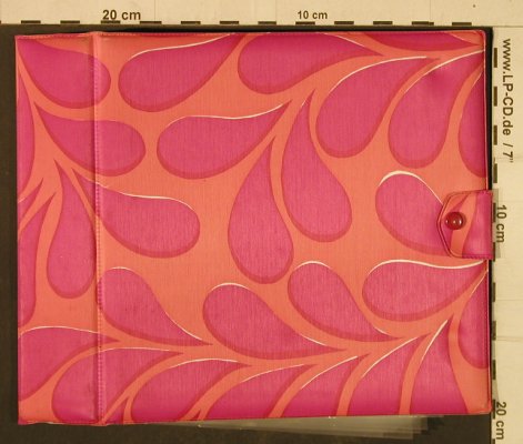 Single Album Kunststoff: orange-lila Tropfen, "Hippy", 20 Taschen,  Typ: Album Best.-Nr.: Z73 Preis: 5,00 Euro