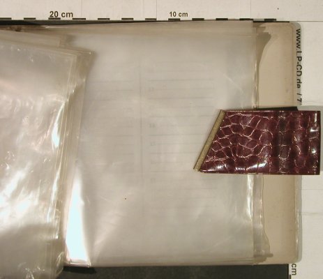 Single Album Kunststoff: Braun,KunstlederKroko-Schallplatten, 20 Taschen, D,Index Typ: Album Best.-Nr.: Z88 Preis: 6,00 Euro