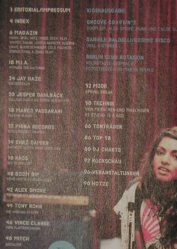 Groove - März/April 05 #93: Elektronische Musik u.Clubkultur, (), D, 2005 - Heft - 40154 - 2,50 Euro