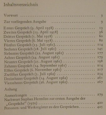 Eisler,Hanns: Gespräche mit Hans Bunge, vg+, VEB Dt.Vlg.f.Musik (518 156 2), DDR,433 S., 1975 Typ: TB Best.-Nr.: 40007 Preis: 3,00 Euro