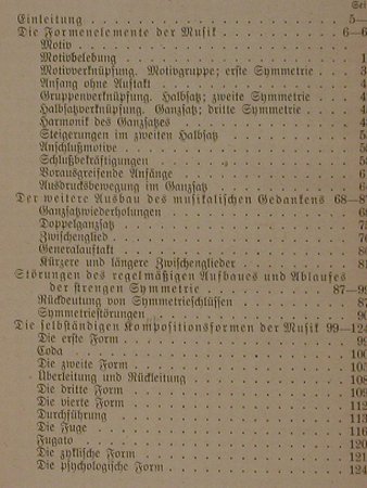 Grundlagen für das Verständnis...: des musikalischen Kunstwerkes, Hermann Hillger (151), D,vg+, 1911 Typ: Buch Best.-Nr.: 40020 Preis: 4,00 Euro