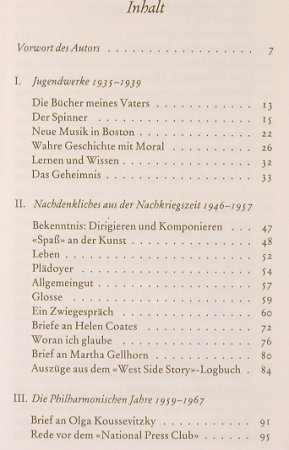 Bernstein,Leonard: Erkenntnisse-Albrecht Knaus, Knaus (3-8135-0397-6), D, 1983 Typ: Buch Best.-Nr.: 40219 Preis: 5,00 Euro