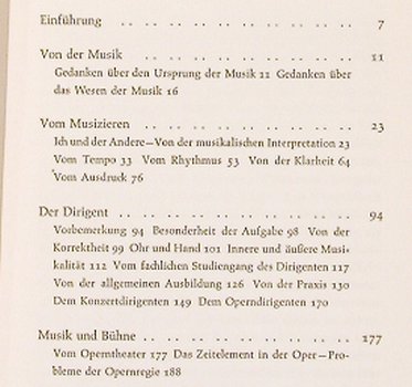 Walter,Bruno: Von der Musik und vom Musizieren, S.Fischer, D,154 S., 1957 Typ: Buch Best.-Nr.: 40226 Preis: 5,00 Euro
