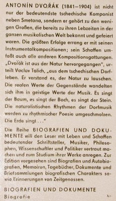 Dvorak,Antonin: Biografien-Paper leicht vergilbt, Reclam(253), D,  - TB - 40243 - 2,00 Euro