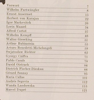 Gavoty,Bernard: Zwanzig grosse Interpreten, Editions Recontre(Band 13), CH,127 S., 1966 - Buch - 40278 - 7,50 Euro
