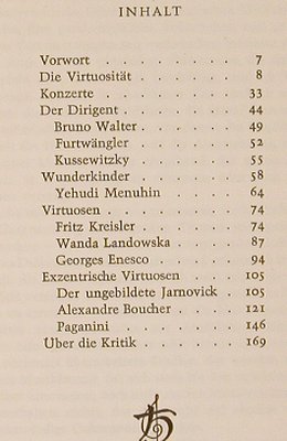 Virtuosen: Ihre Welt und ihr Schicksal,173 S., Heimeran, D, 1964 Typ: Buch Best.-Nr.: 40286 Preis: 3,00 Euro