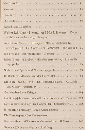 Ravel,Maurice: Leben und Werk, Willy Tappolet, Otto Walter, CH Typ: Buch Best.-Nr.: 40289 Preis: 5,00 Euro